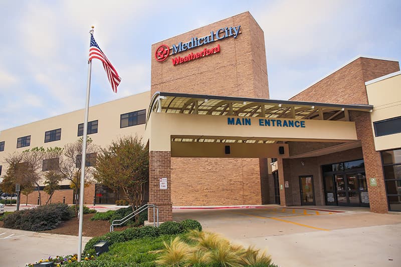 Main entrance of Medical City Weatherford