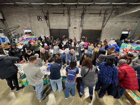 Little Hands Virginia event in a warehouse.