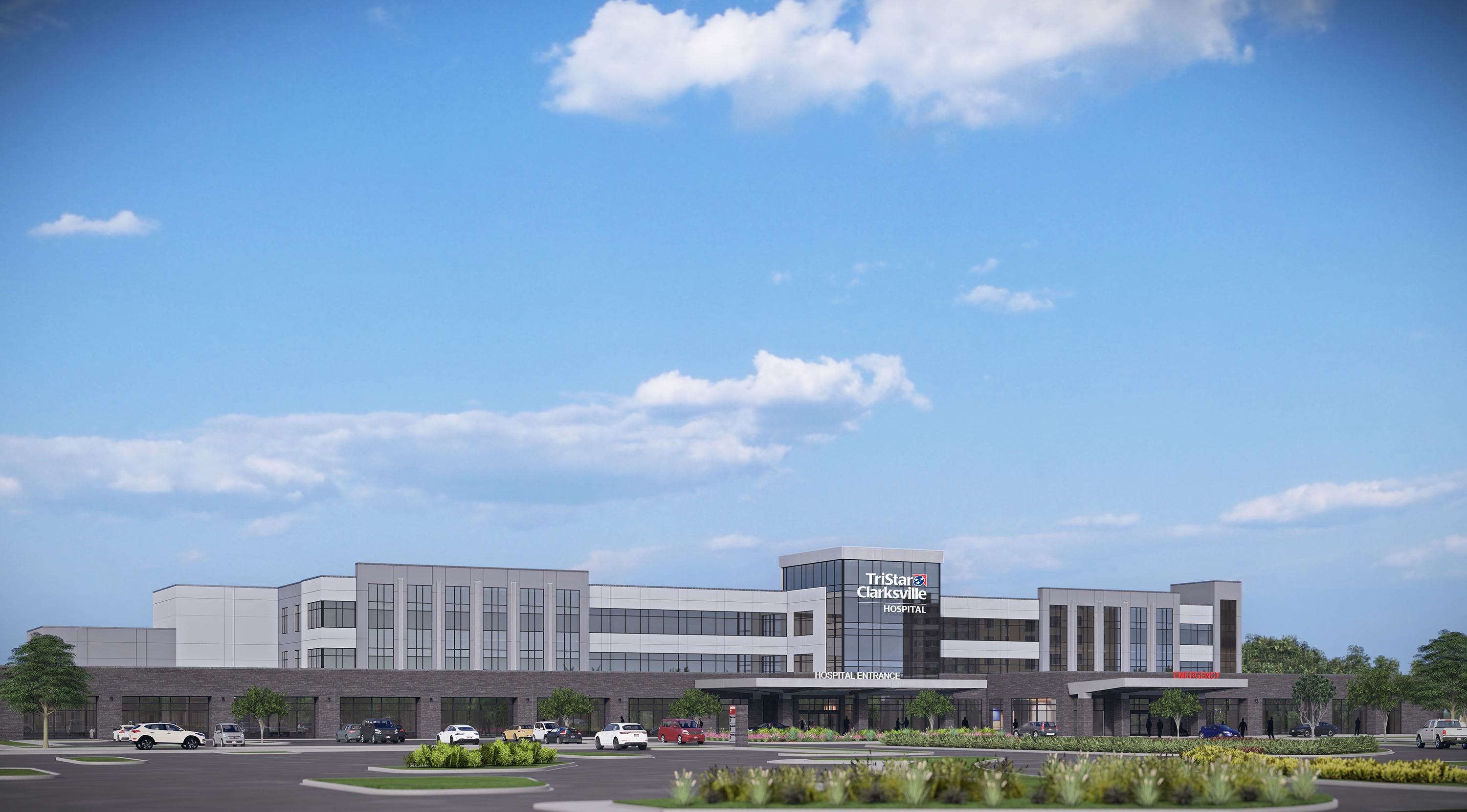 Rendering for the proposed TriStar Clarksville Hospital