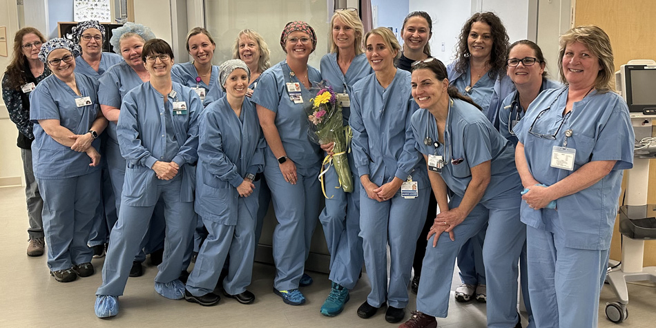 Staff at Frisbie Memorial Hospital posing for a photo.