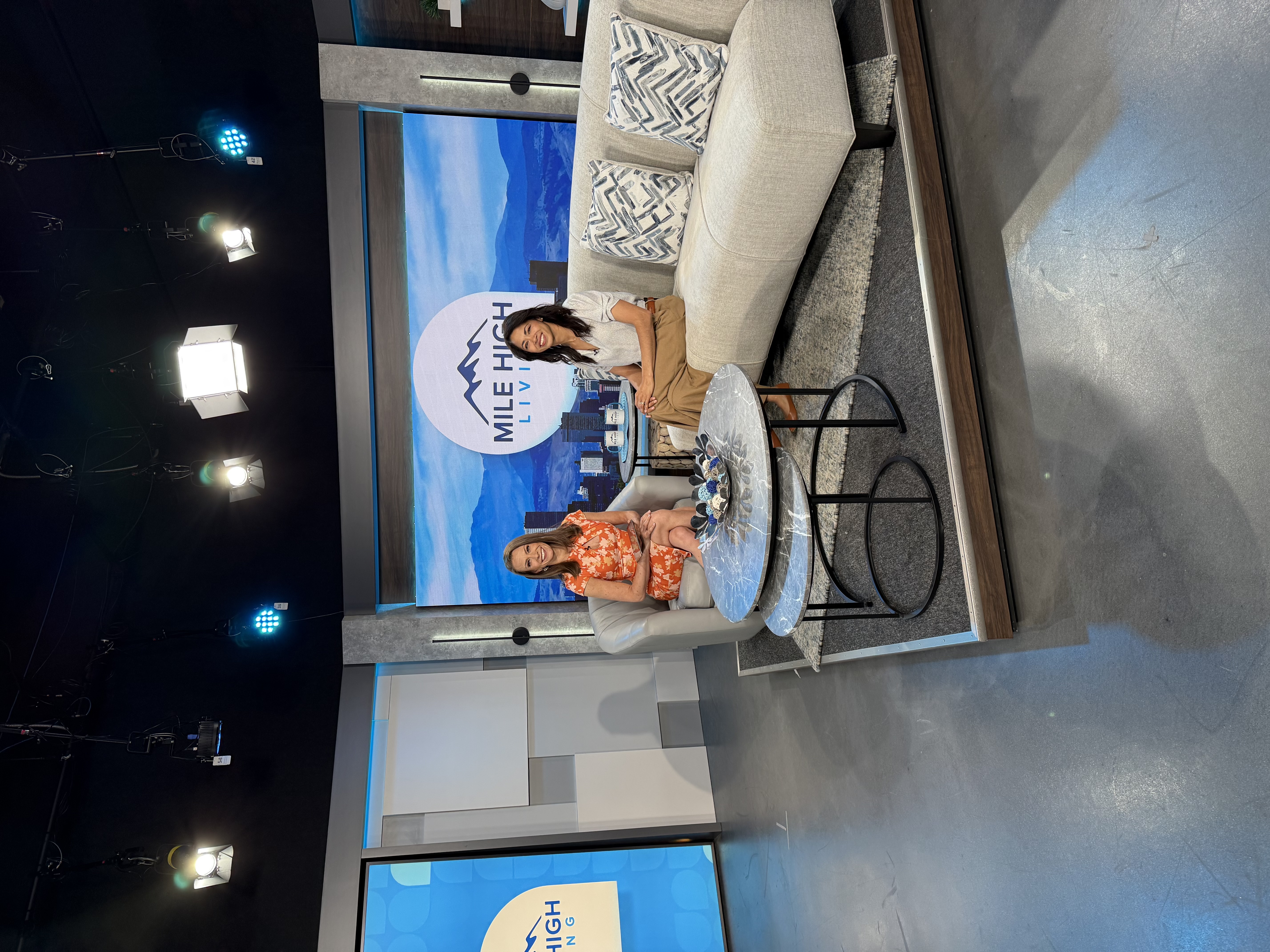 Dr. Cynthia Dickerson on set with host of Mile HIgh Living.