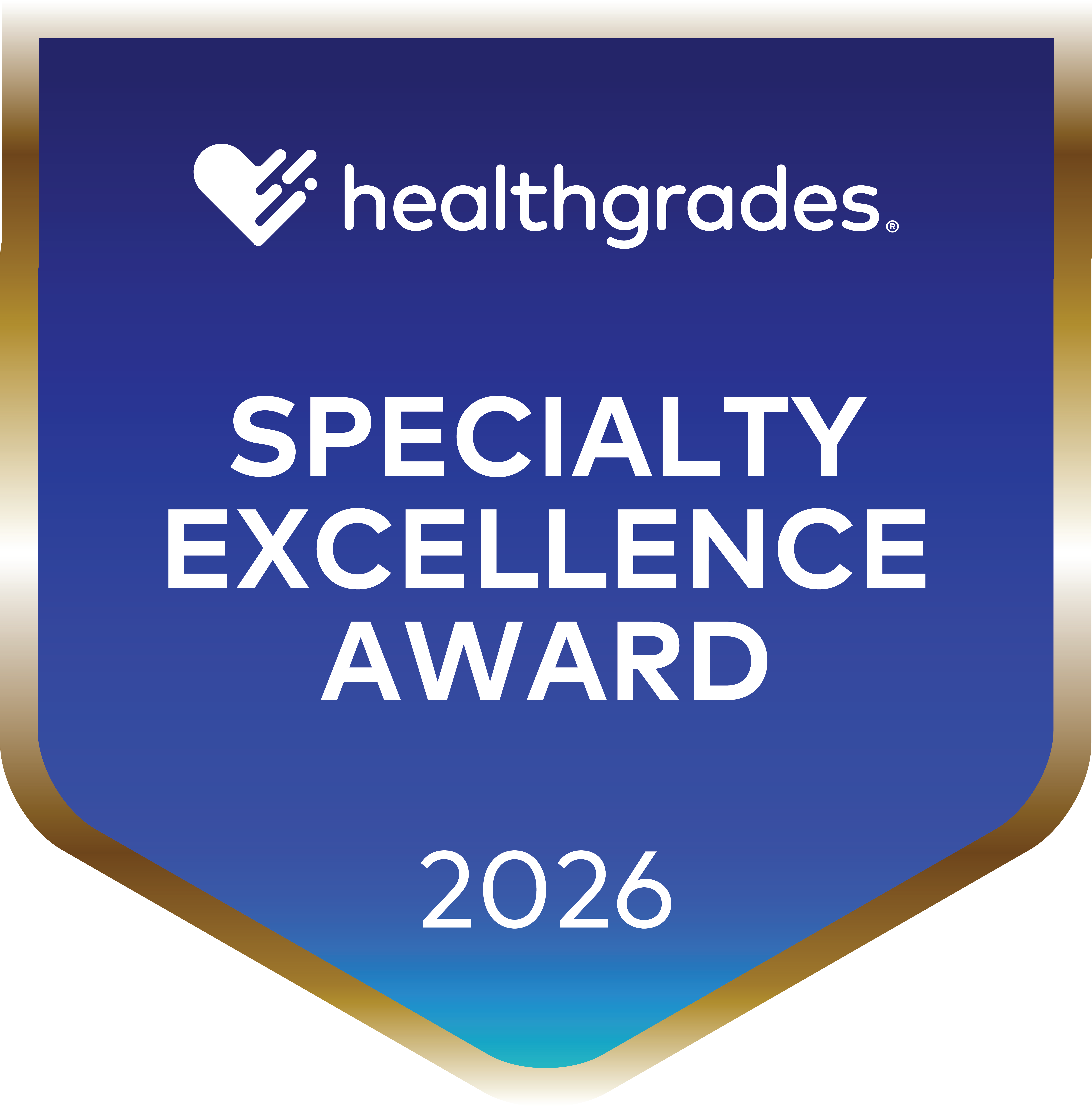 Healthgrades 2026 Specialty Excellence Awards.