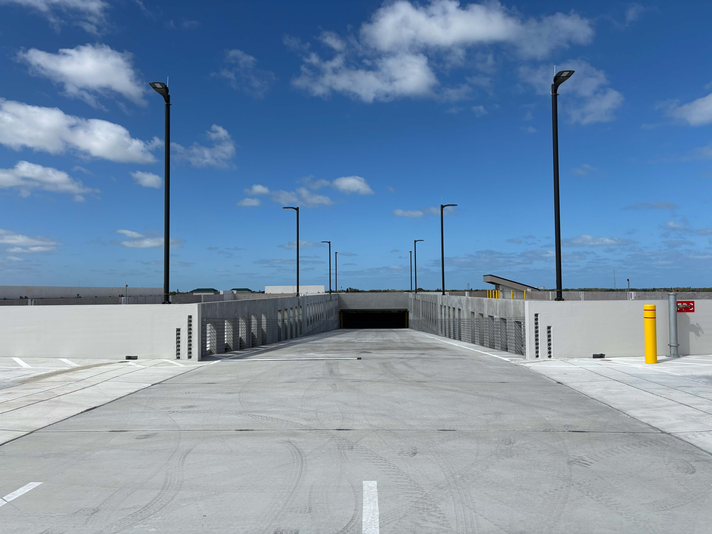St. Lucie's new garage of the top deck.