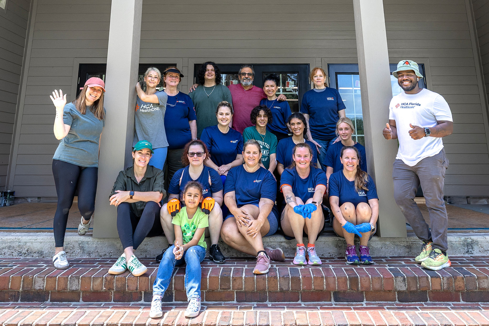 HCA volunteer group photo.