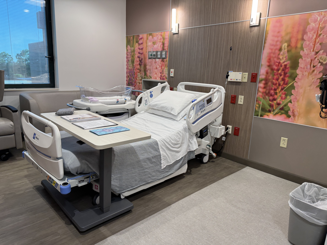 Photo of upgraded patient room from tour recent tour.