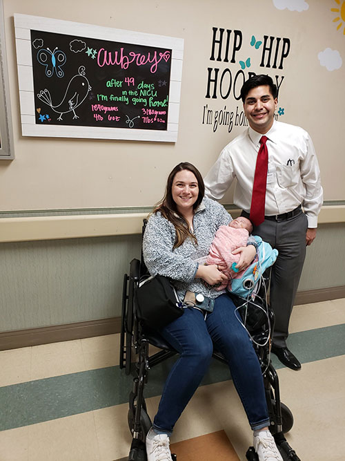 Kaylyn DeAnda and daughter Aubrey DeAnda