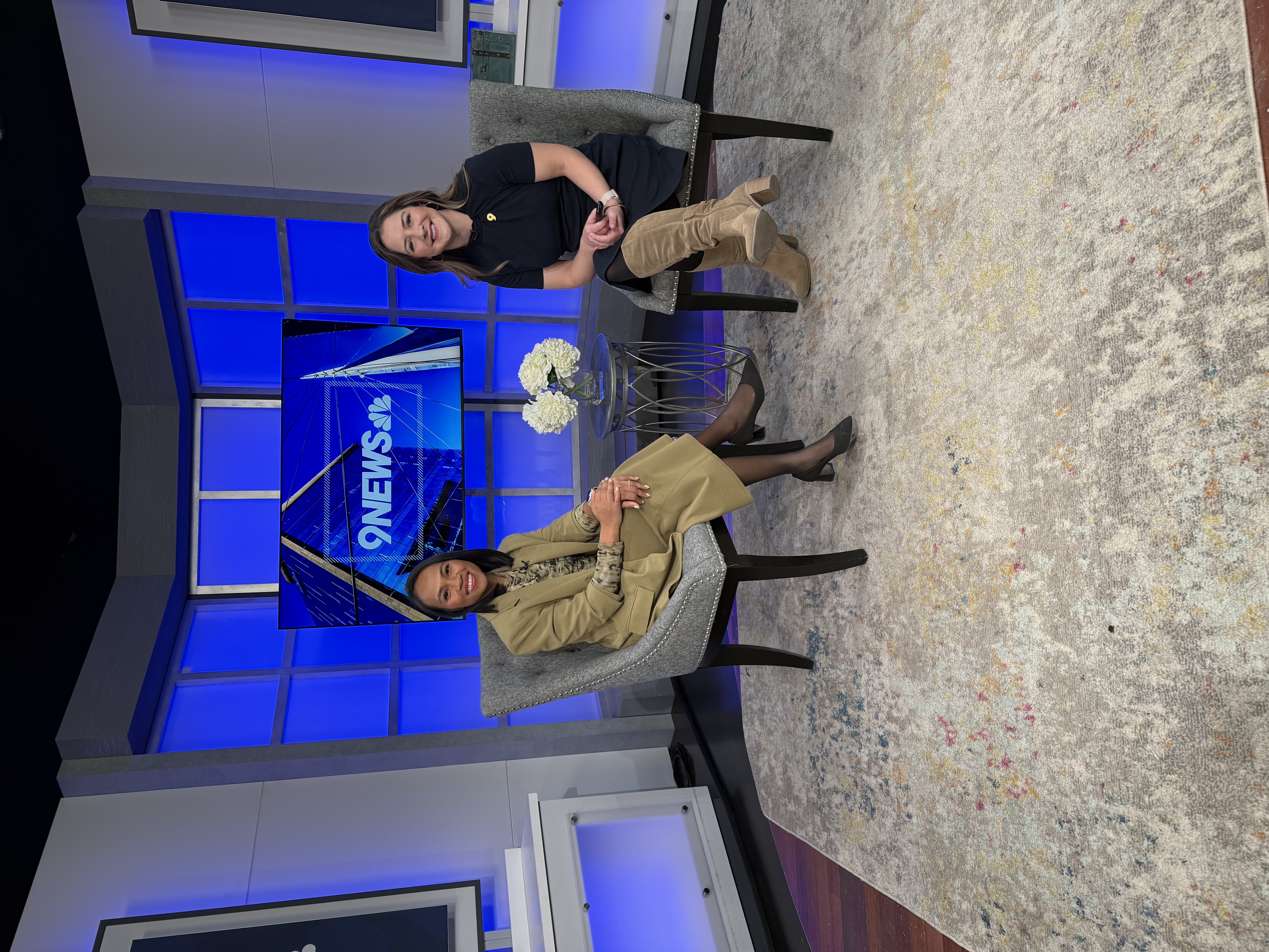 Dr. Pitts and Anusha on 9News.