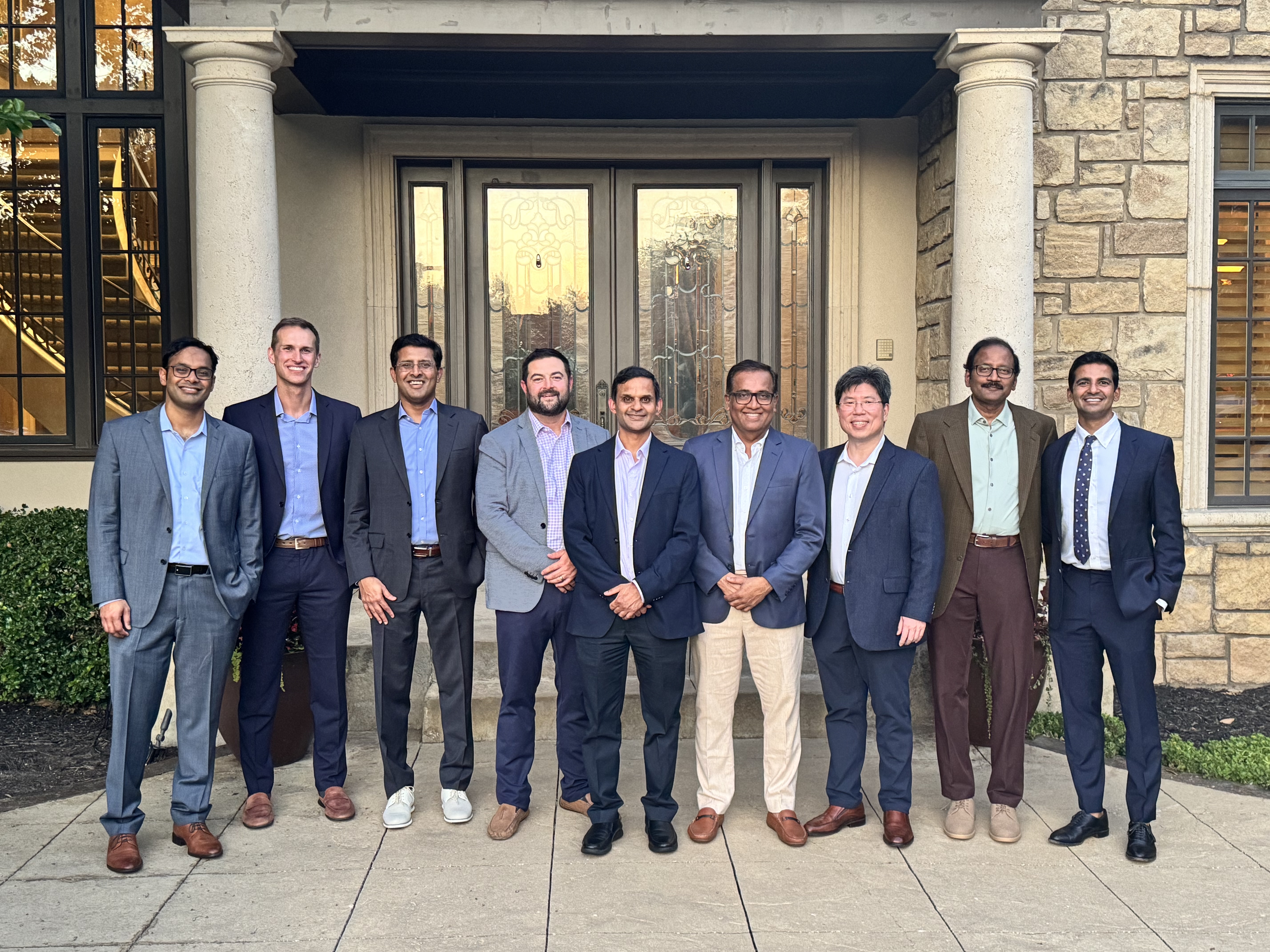 Photo showing of DJ Lakkireddy, MD and his colleagues posing for a picture at KCHR Symposium.