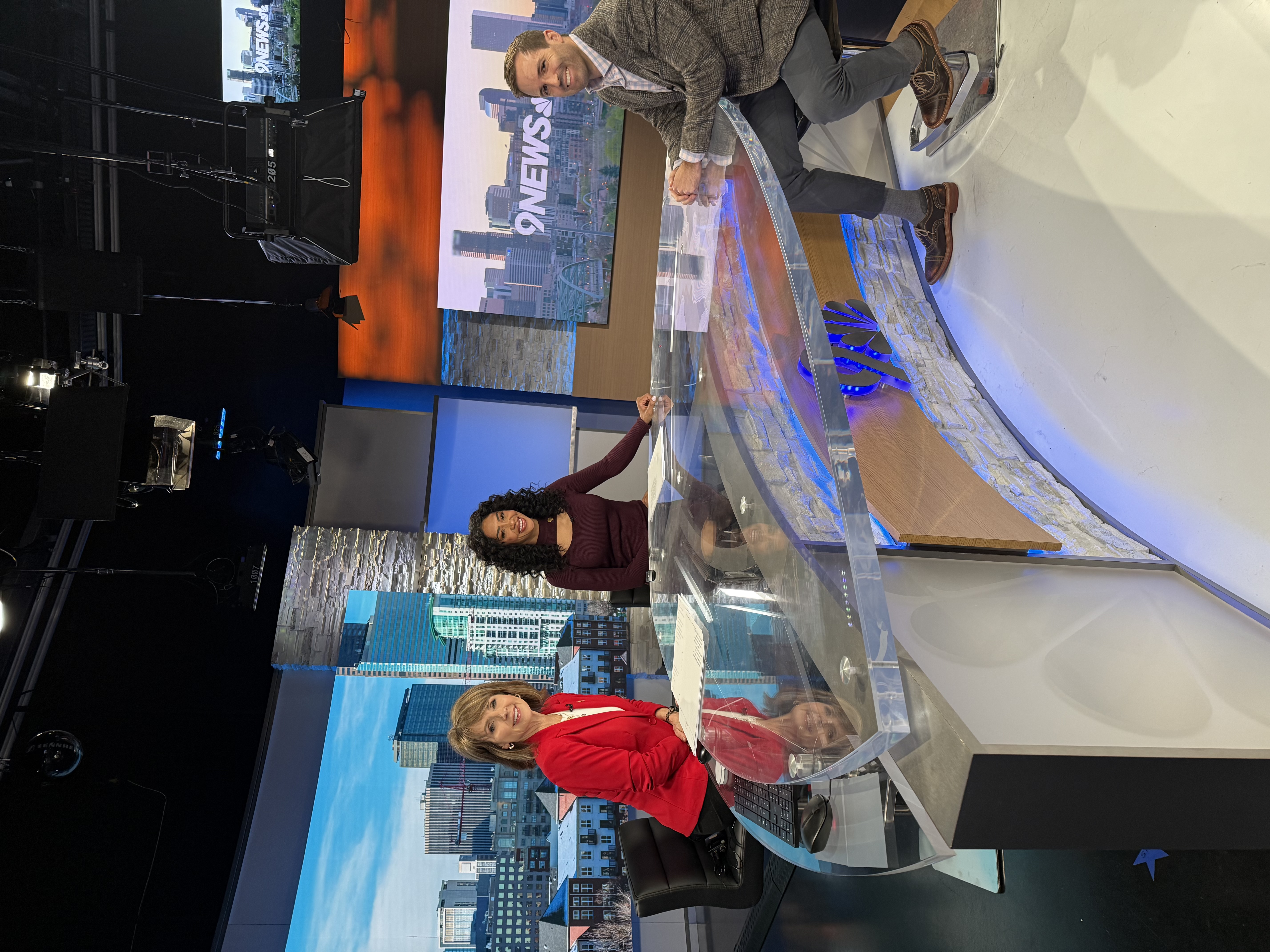 Dr. Baran — orthopedic surgeon at Western Orthopedics discussing how a broken leg can lead to amputation risk with News 9 hosts.