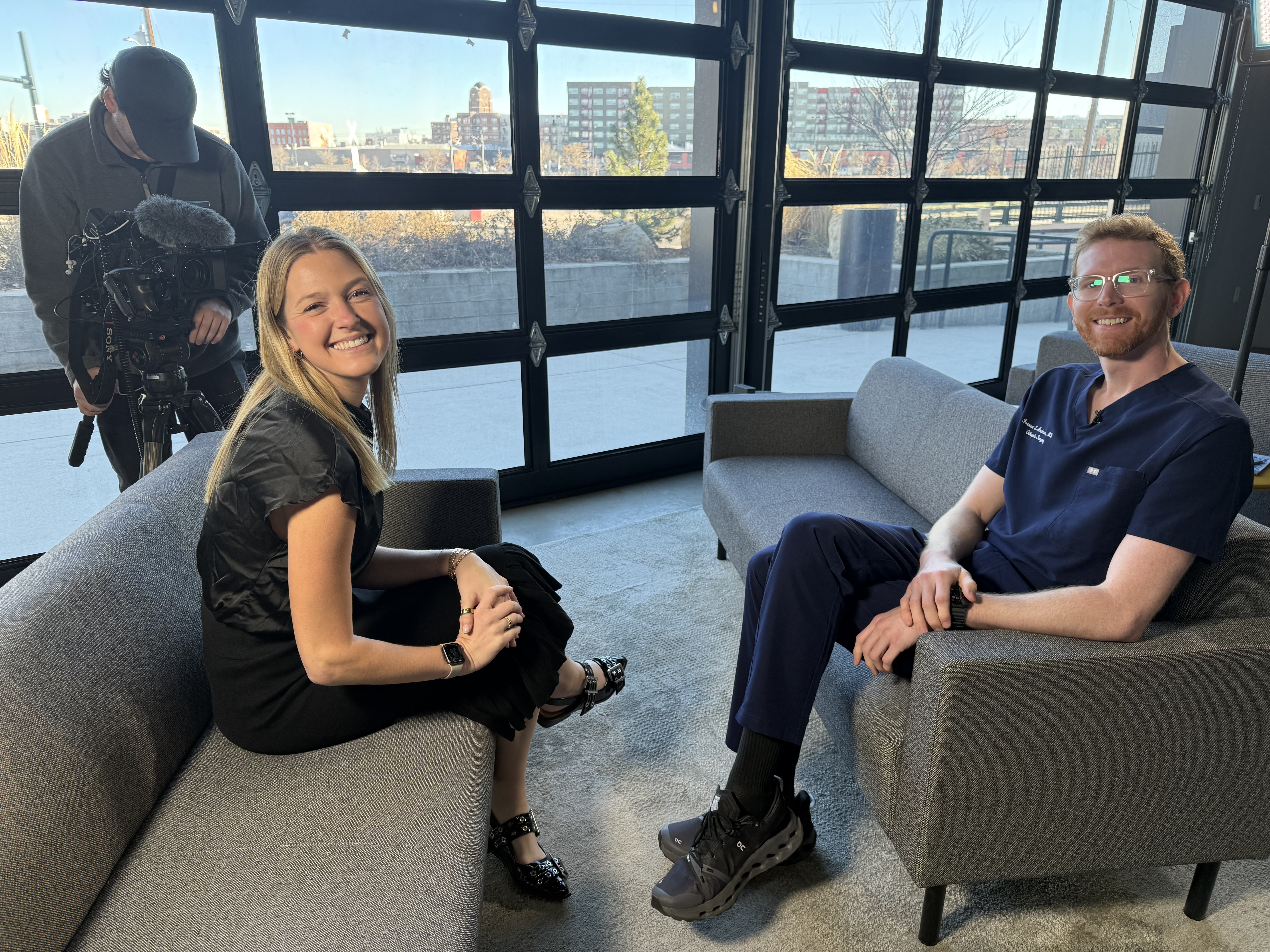 Dr. Forrest Anderson at Denver7 studios