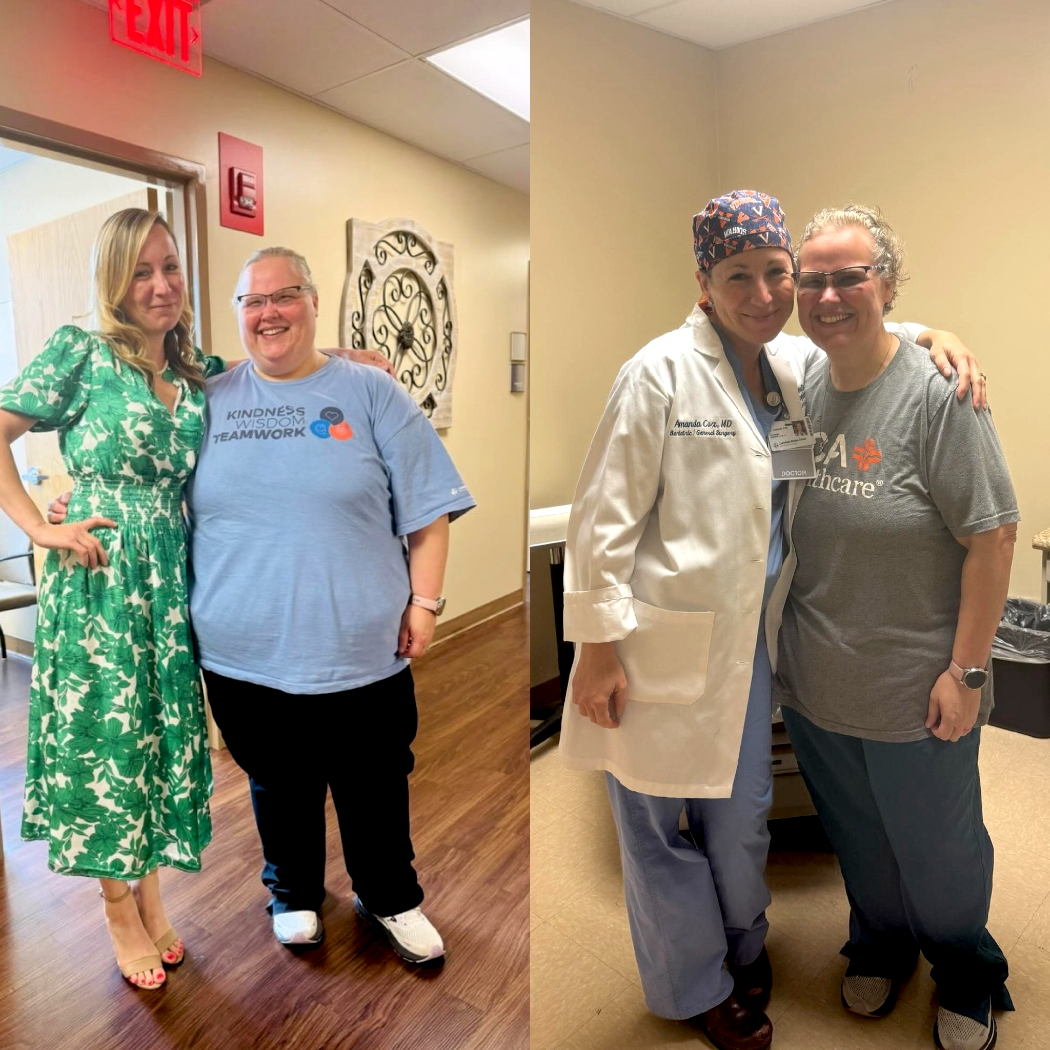 Cindy two weeks after surgery with Dr. Cox.