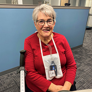 Lynda McCarver smiling.