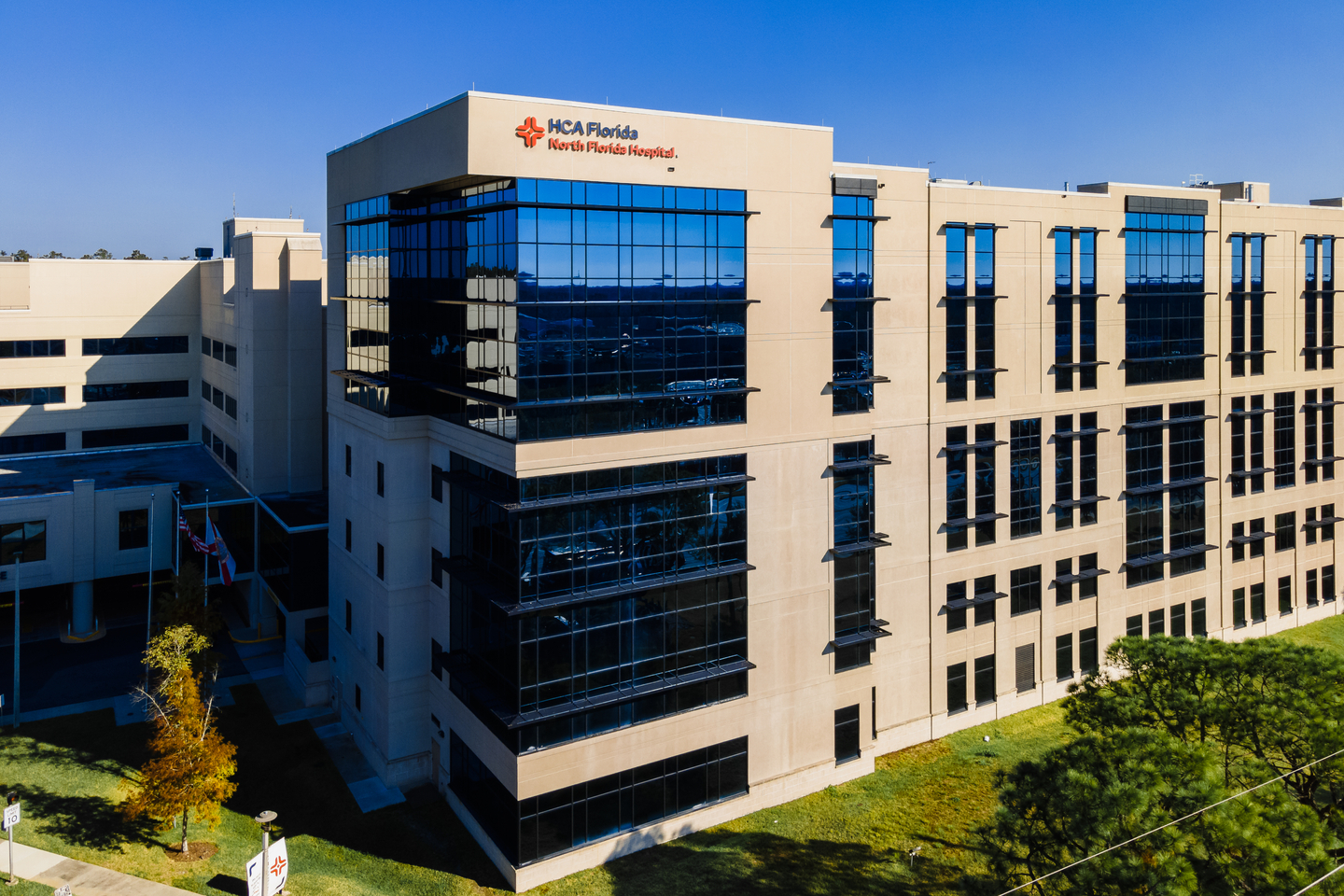 Aerial shot of North Florida Hospital