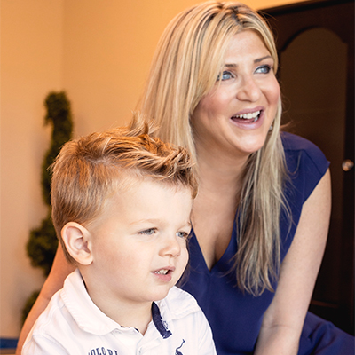 Carrie Grasso and her son