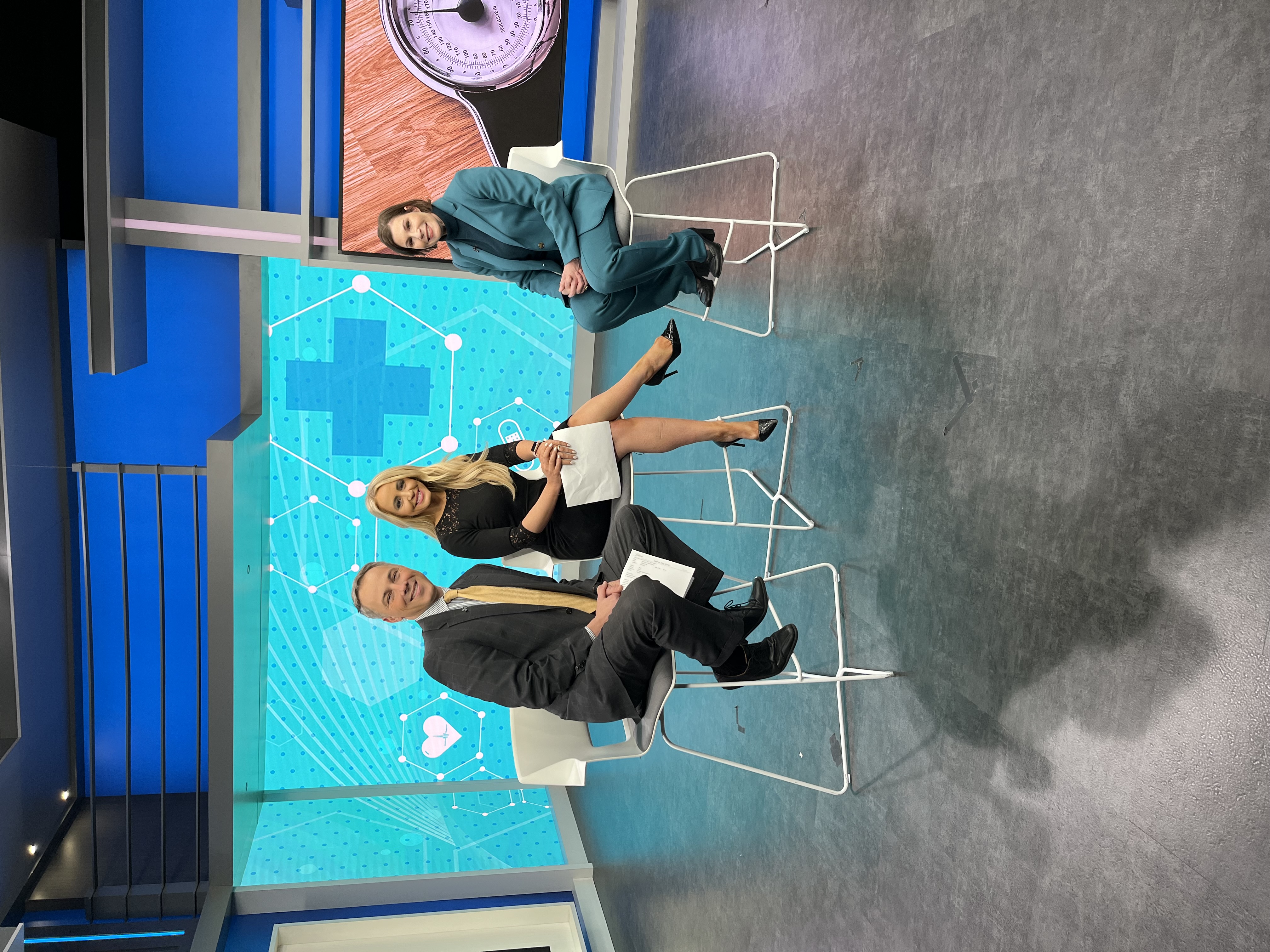 Dr. Rachel Moore being interviewed on Fox31.