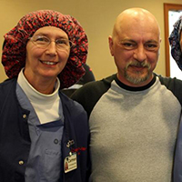 Robert Ganson with a Centerpoint staff member.