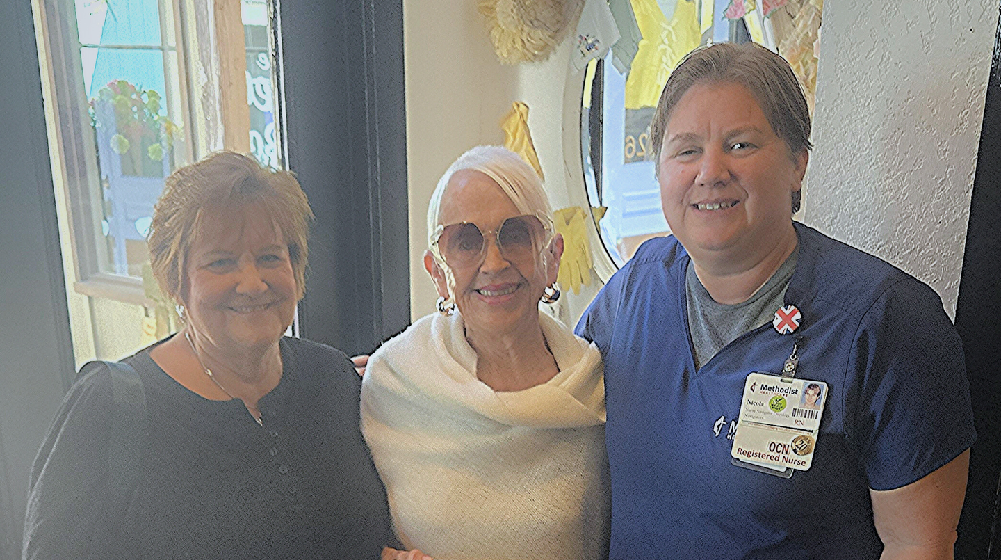 Annie Zimmerman, Debbie and Nicola.