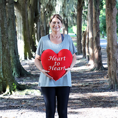 Heart attach survivor, Ginger Mace