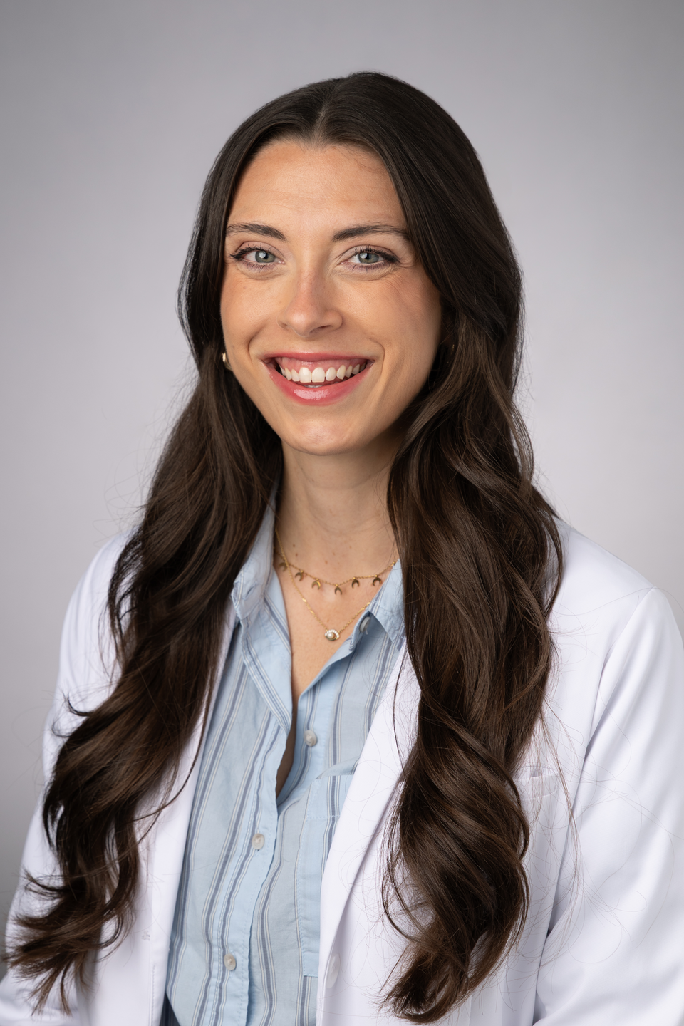 A professional headshot of midwife Hannah Goldsmith.