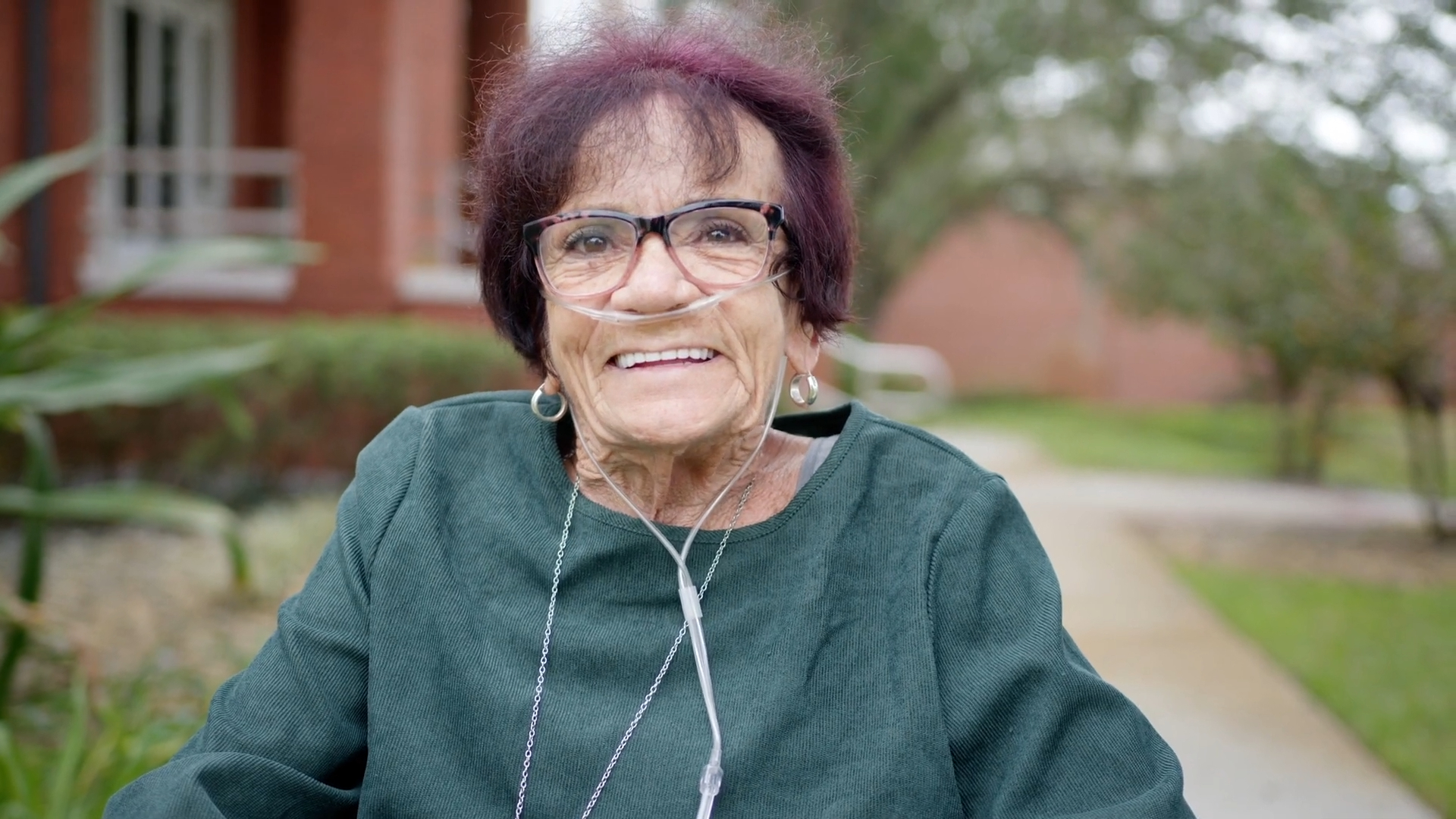 Debbie King smiling after recovery.