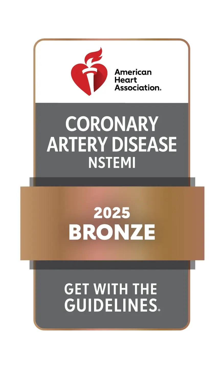 American Heart Association Get With The Guidelines® Coronary Artery Disease NSTEMI Bronze award