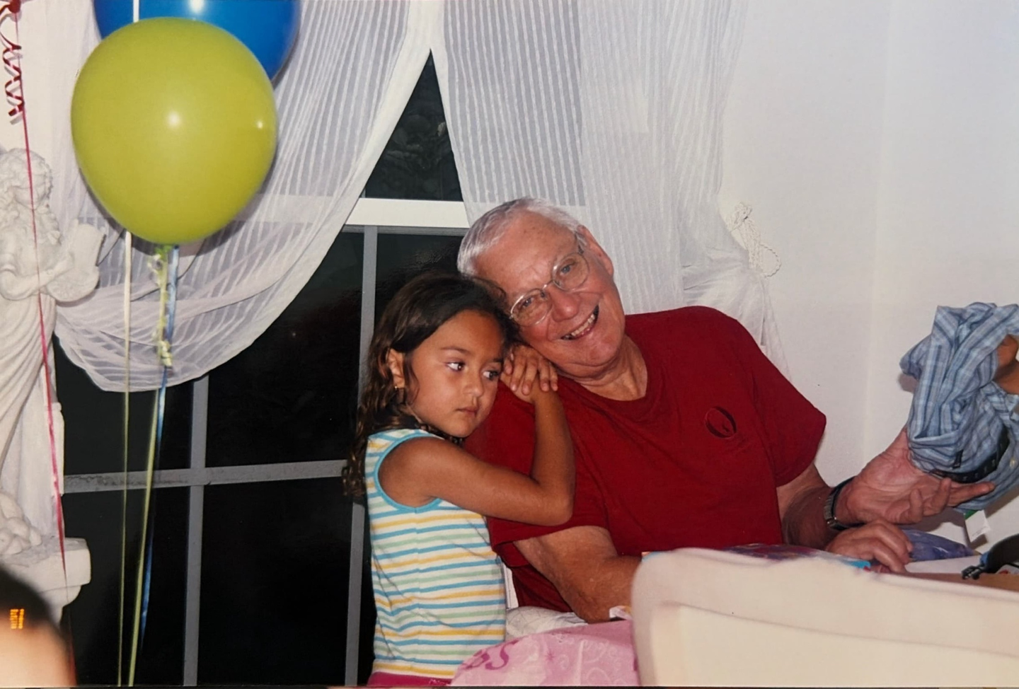 Bruni on Papi's birthday.