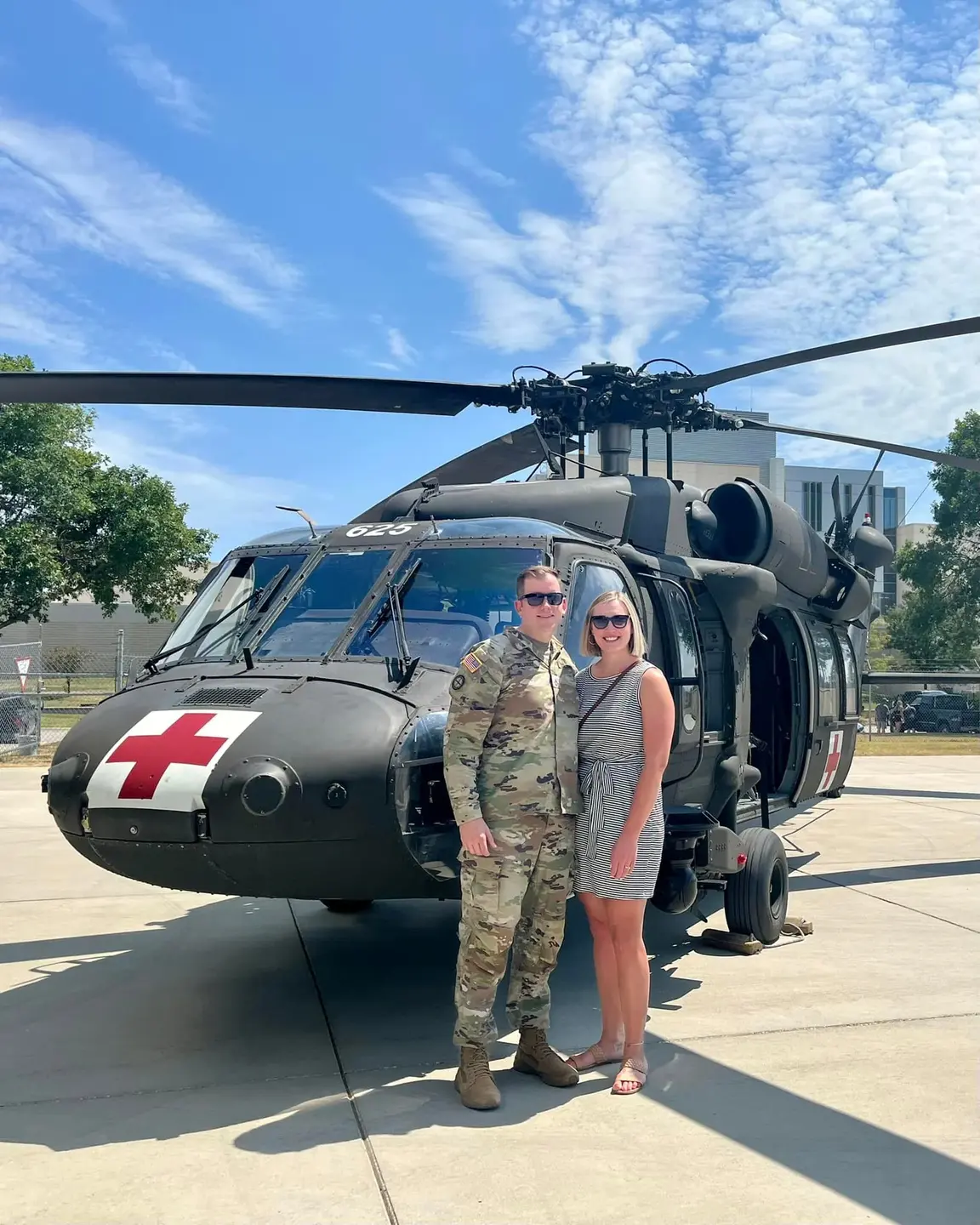 Sean DeLancey AVP regional AVP of medical transport at HCA Florida Healthcare and his wife.