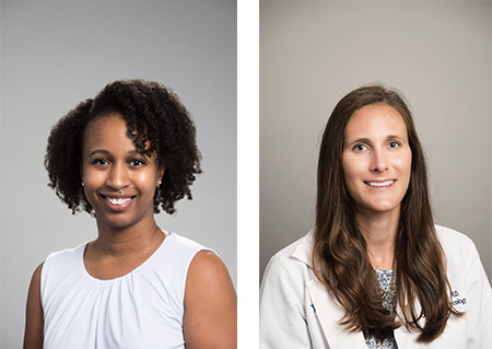 OB GYN physicians Dr. Sashia Malone and Dr. Mariah Piazza.