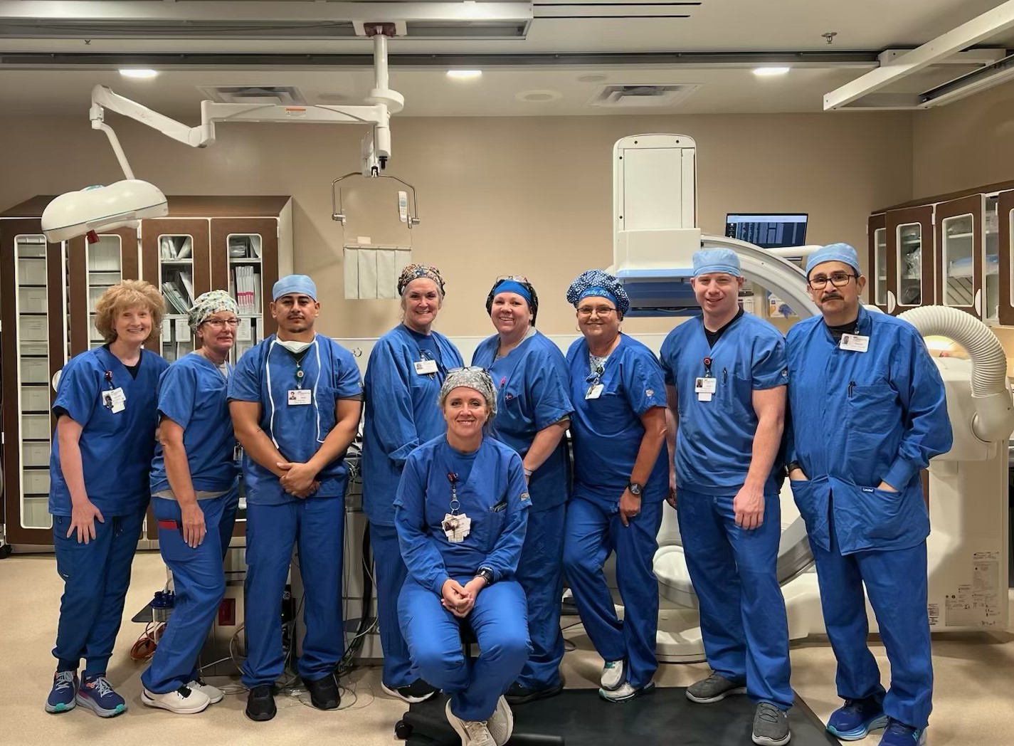 group photo of the Cath Lab team at Medical City Decatur