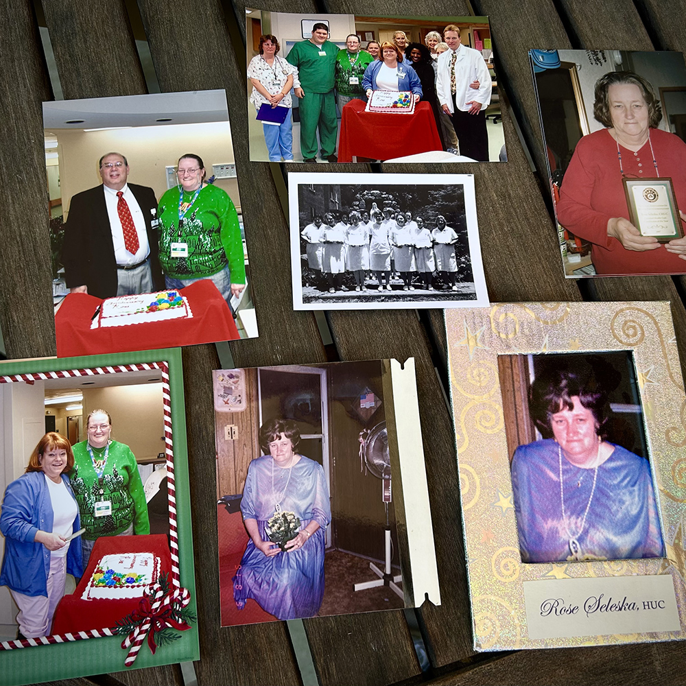 Collection of photos of Rose throughout her life.