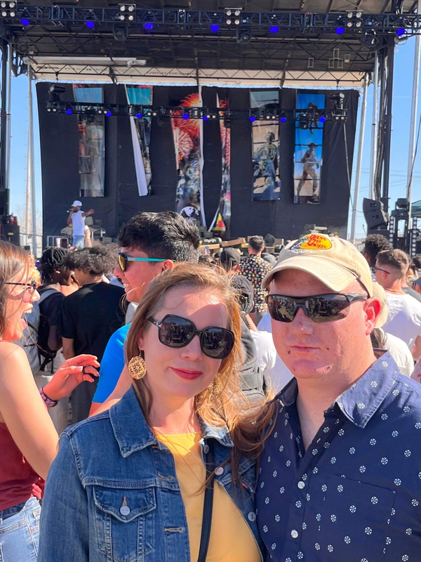 Devon Henry and Wife at concert.