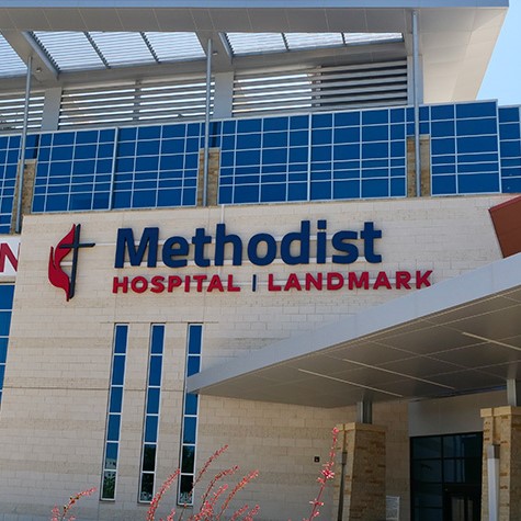Facade of Methodist Landmark Hospital.