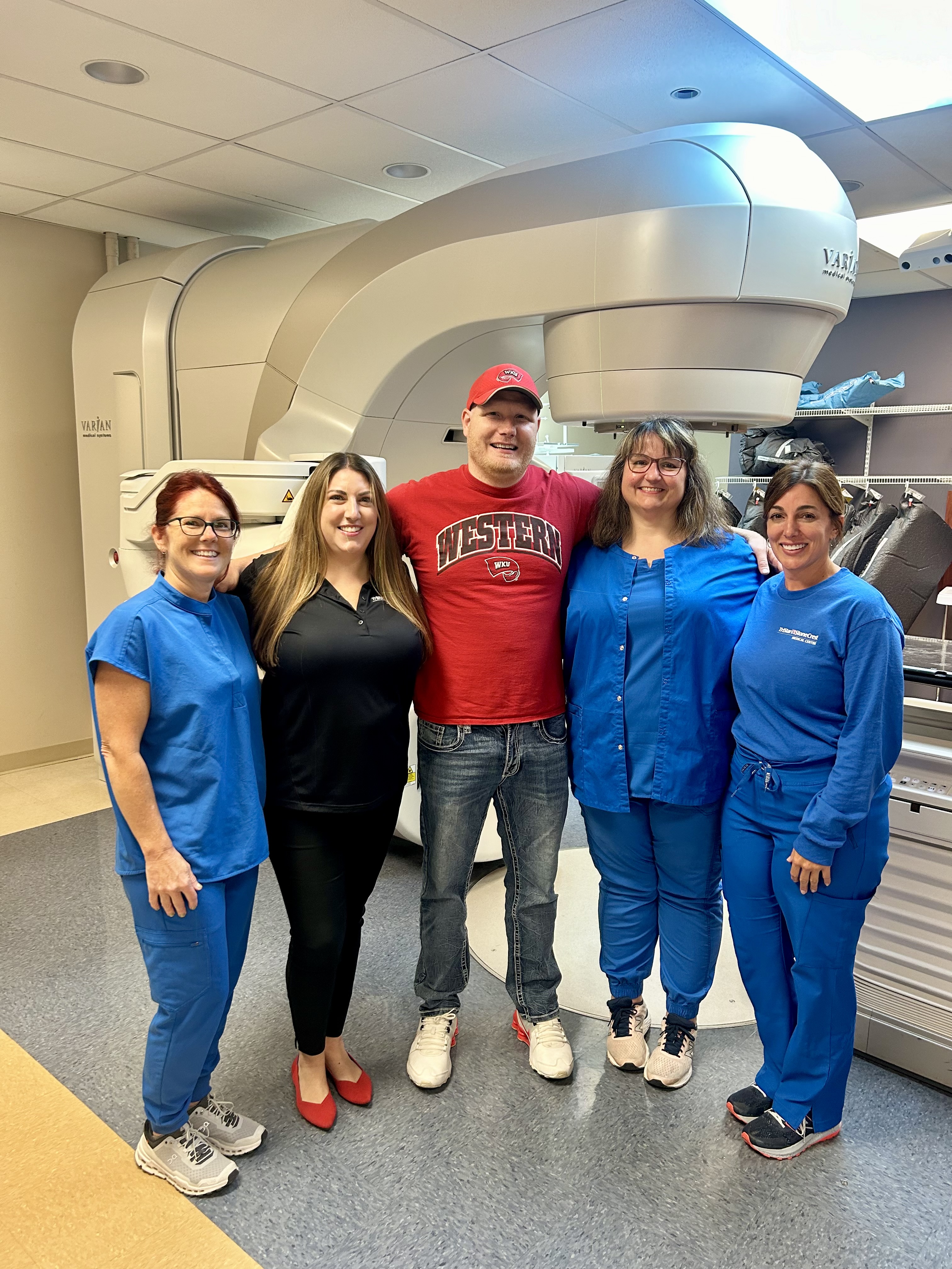 Will and members of his care team from Sarah Cannon Cancer Institute at TriStar StoneCrest Medical Center