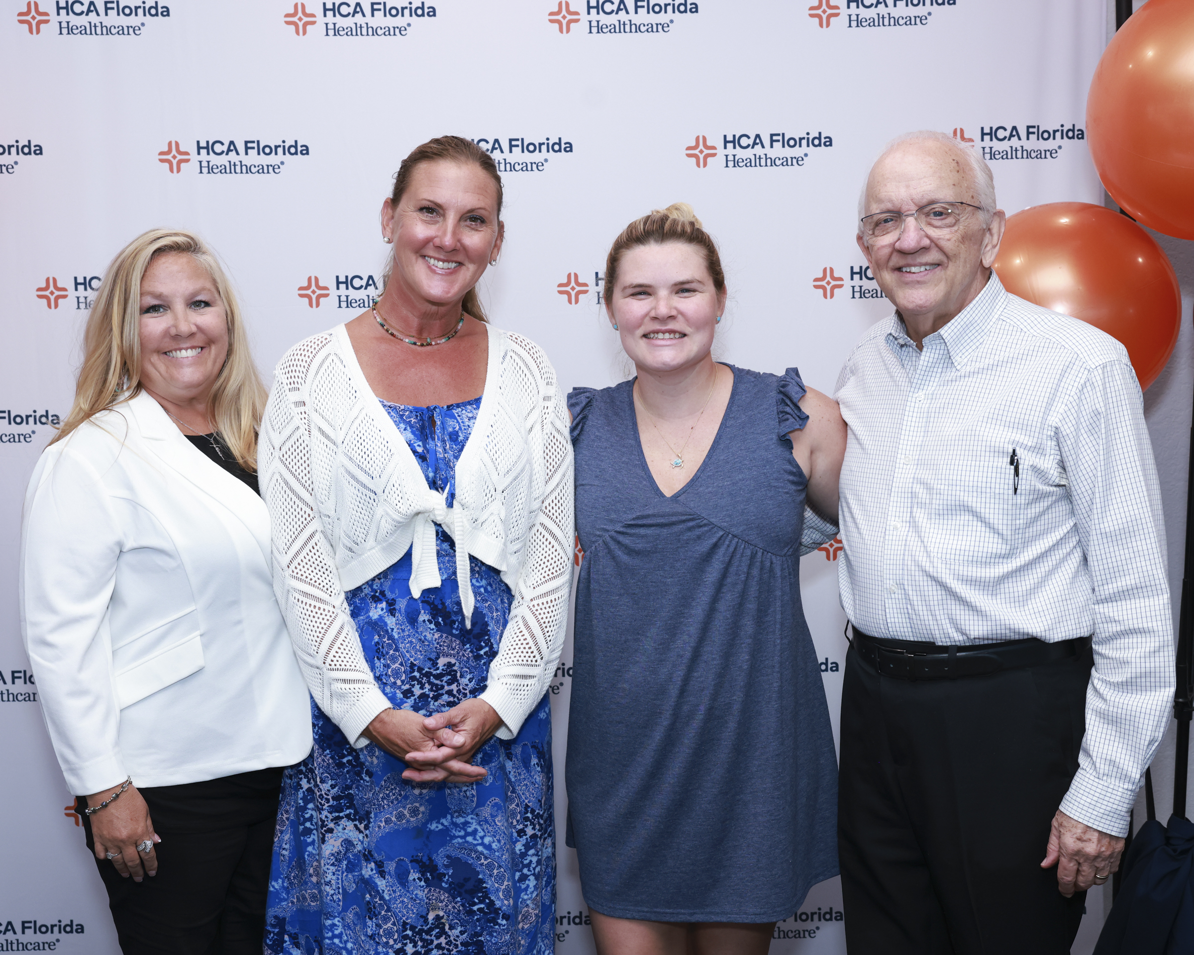 Cortney Albert, Molly Bakulski, RN, Emily Silfven and Terry Shippy at celebration event.