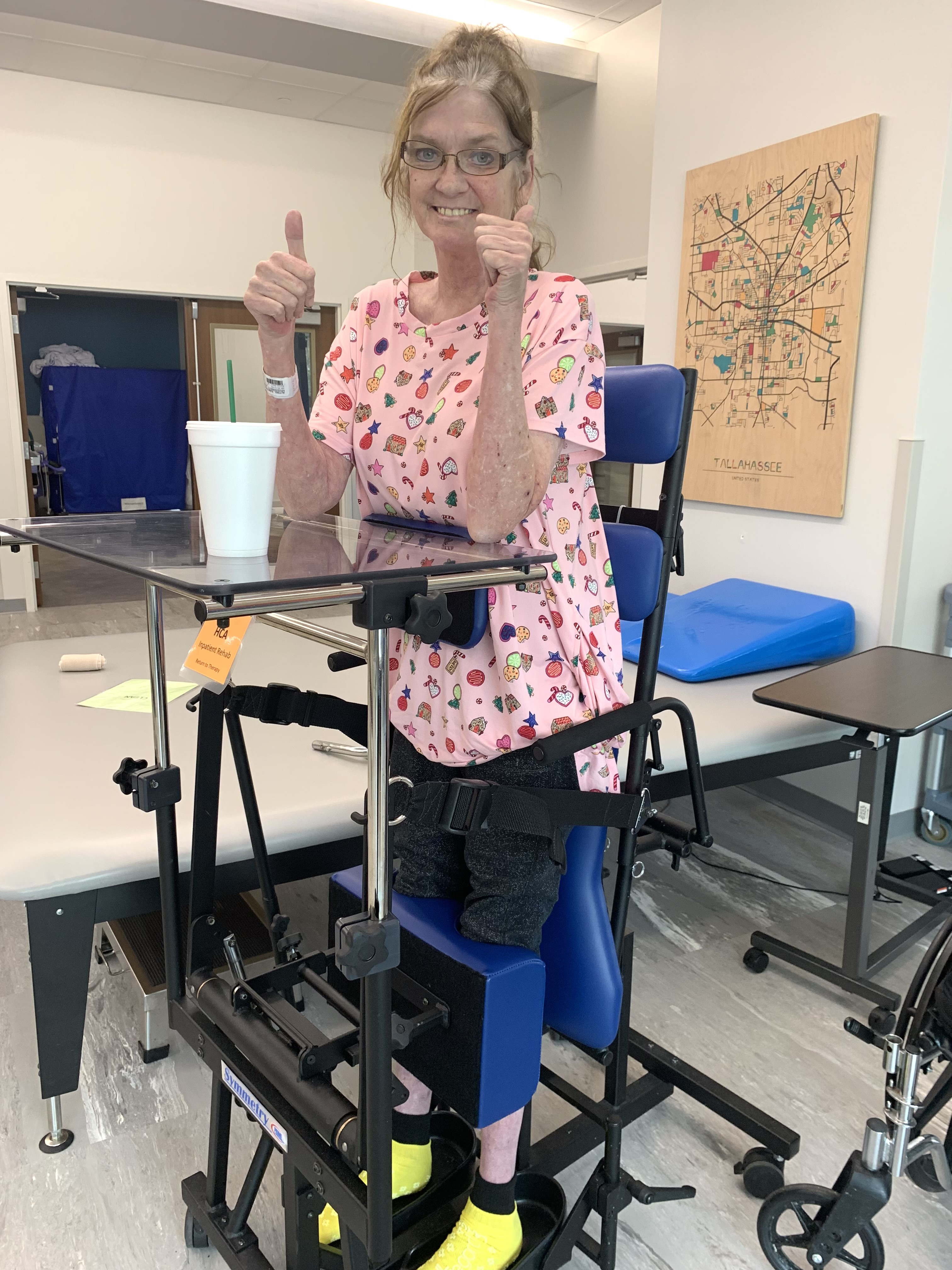 Juanita learning to walk