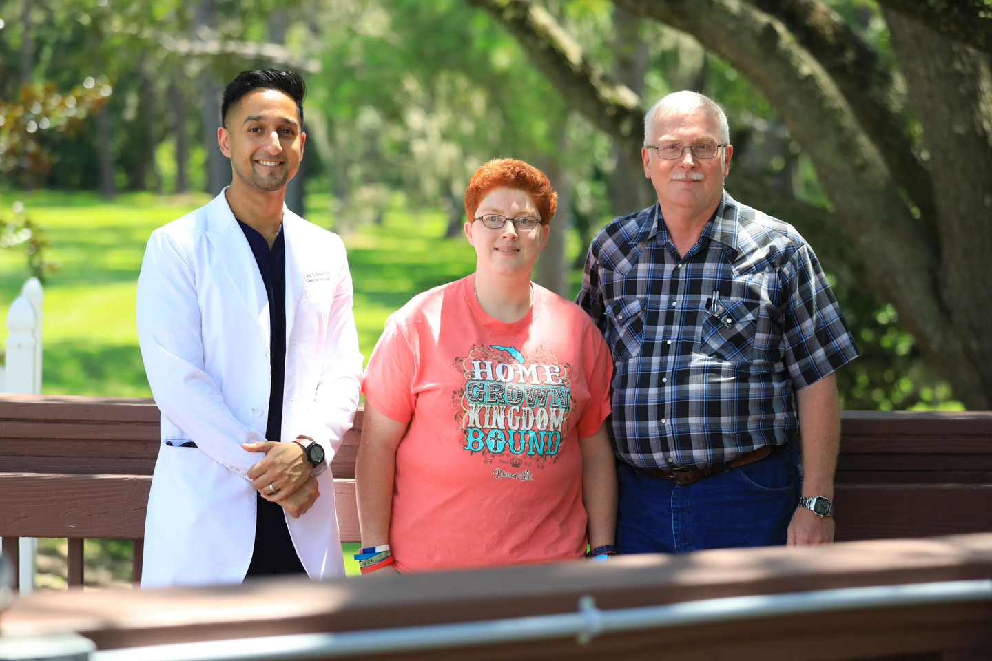 Dr. Tony Brar, Shauna Gilson, and Walter Gilson
