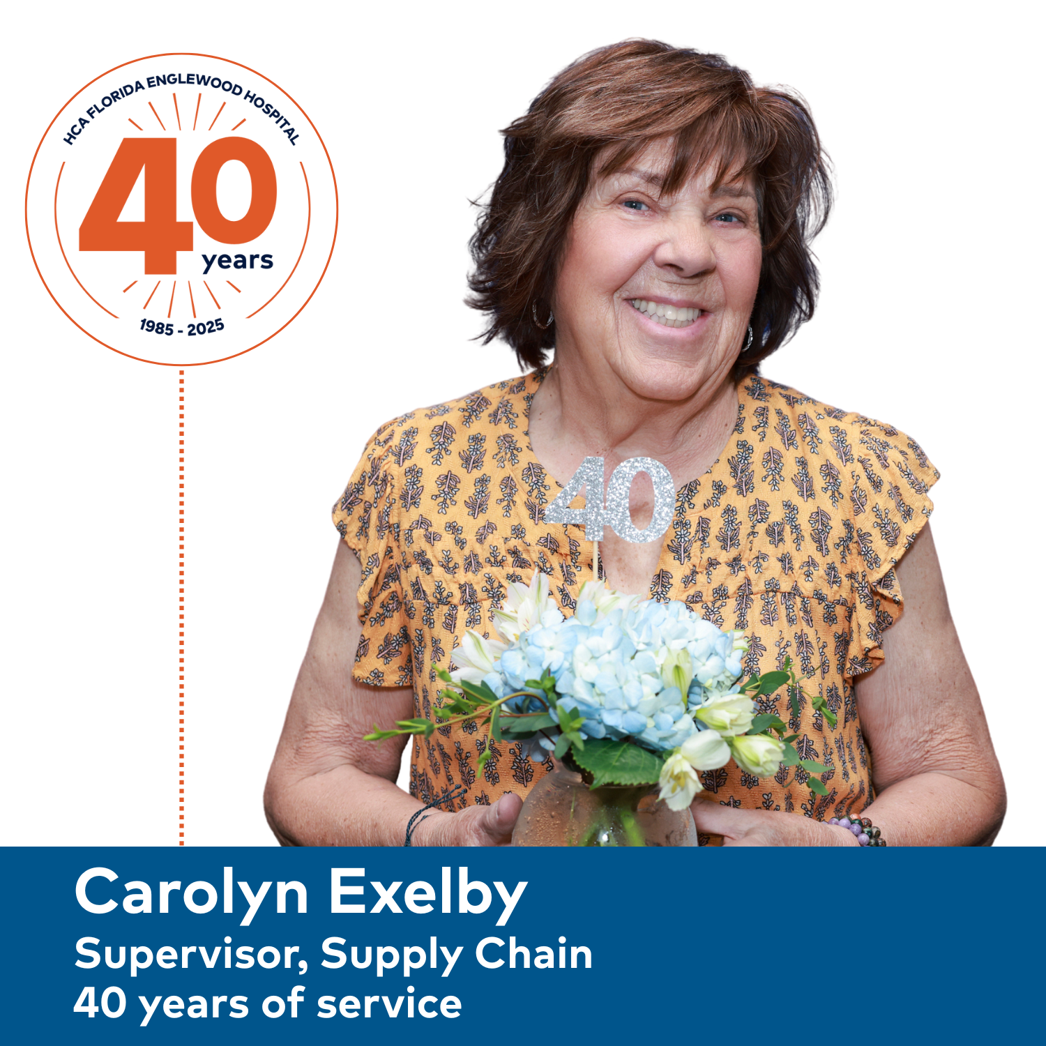 Carolyn Exelby, Supervisor, Supply Chain, 40 years of service
