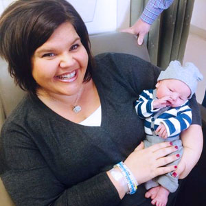Kaylene Kern and baby Charlie.