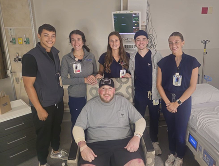 Jeremy Crowe and Burn team