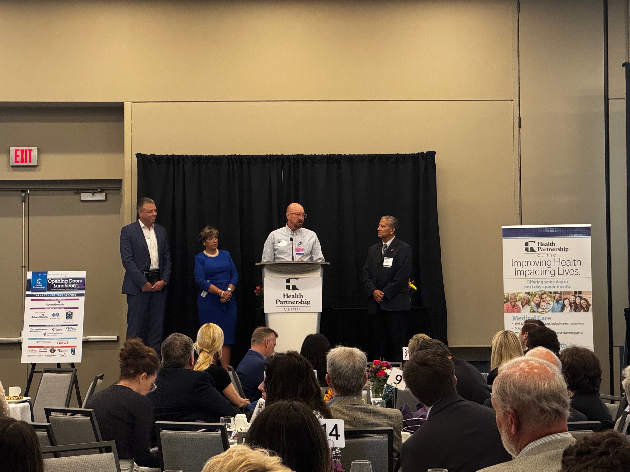 OPRMC Sogard and Dr Teply receive Leadership Impact Award.