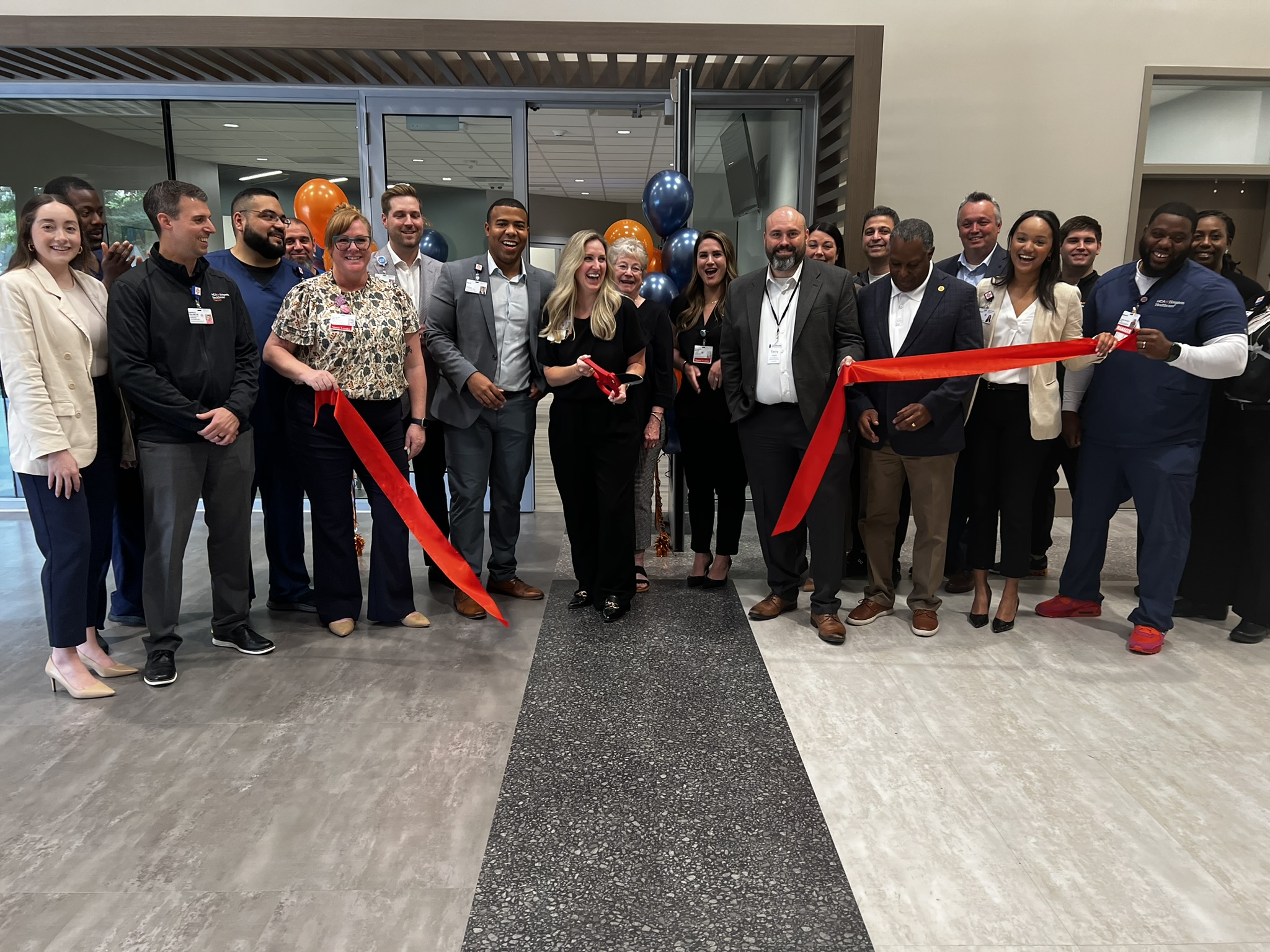 HCA Houston Healthcare Kingwood team at outpatient surgery department opening.