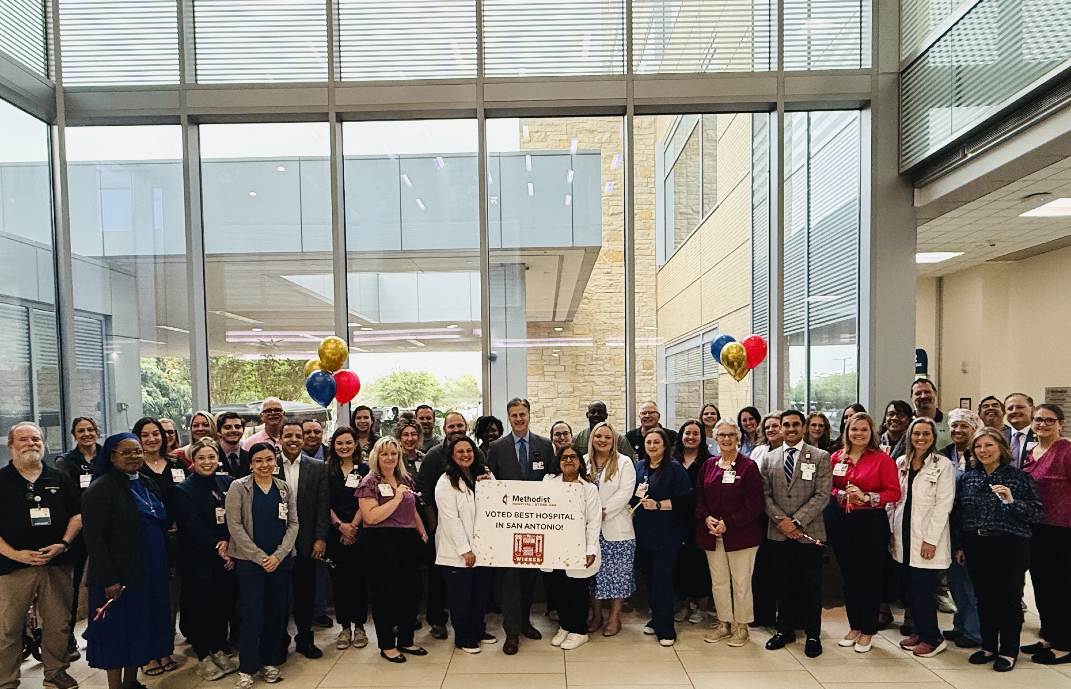 Methodist Hospital Stone Oak team celebrates the San Antonio Express-News 2026 YourSA Readers' Choice Awards!