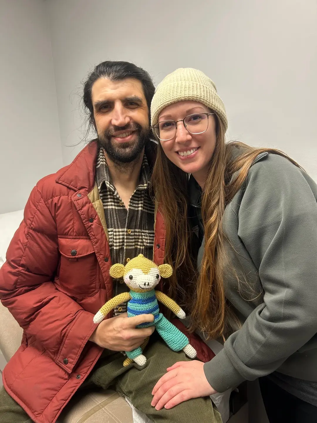Alex with his partner Karen.