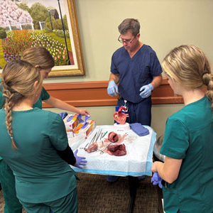 Local high school students engage with medical professionals at the Health Career Expo hosted by Portsmouth Regional Hospital.