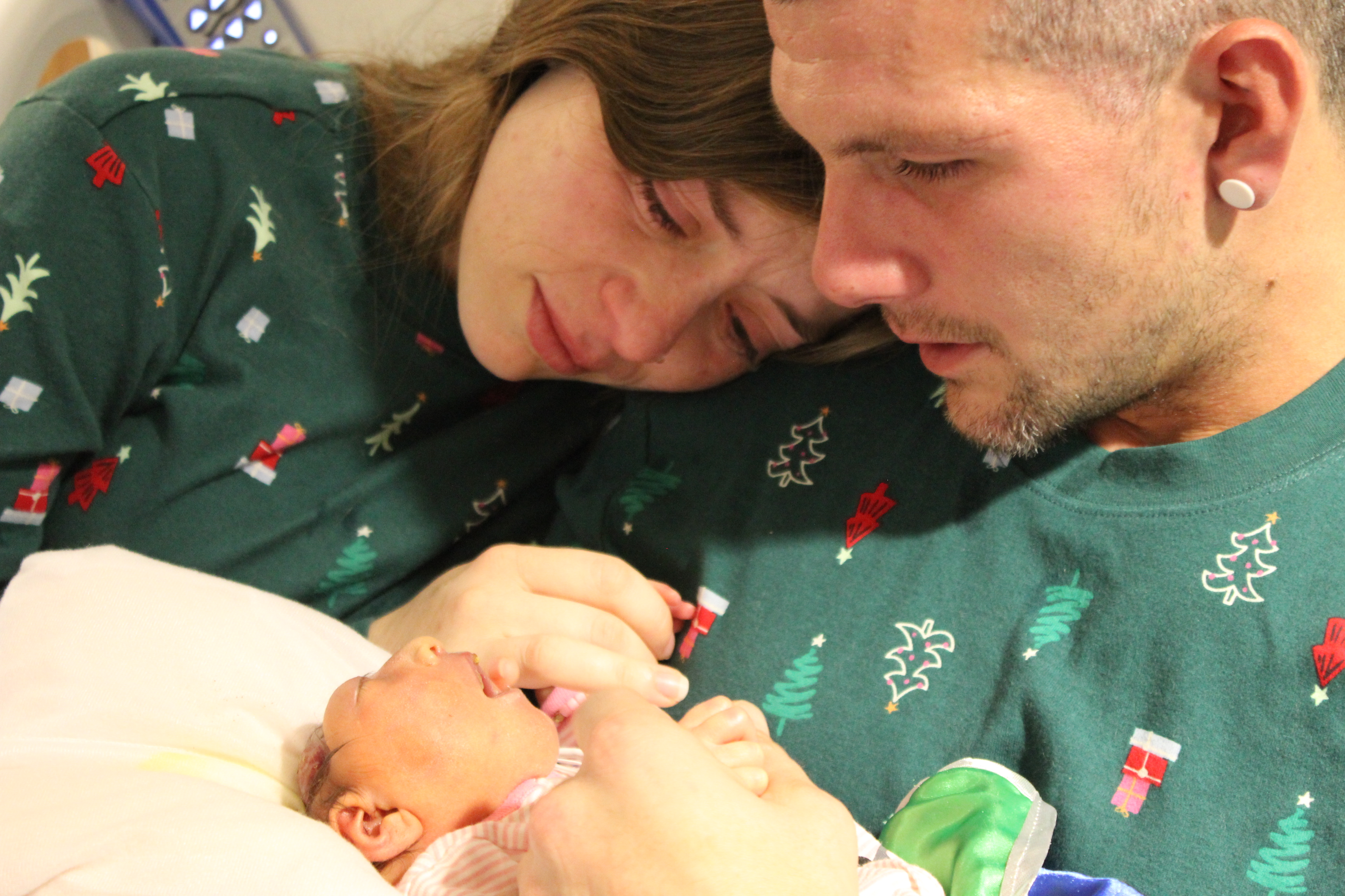 Catherine Mornhineway and Andrew Ford with their daughter, Haven Sariah Renee Ford