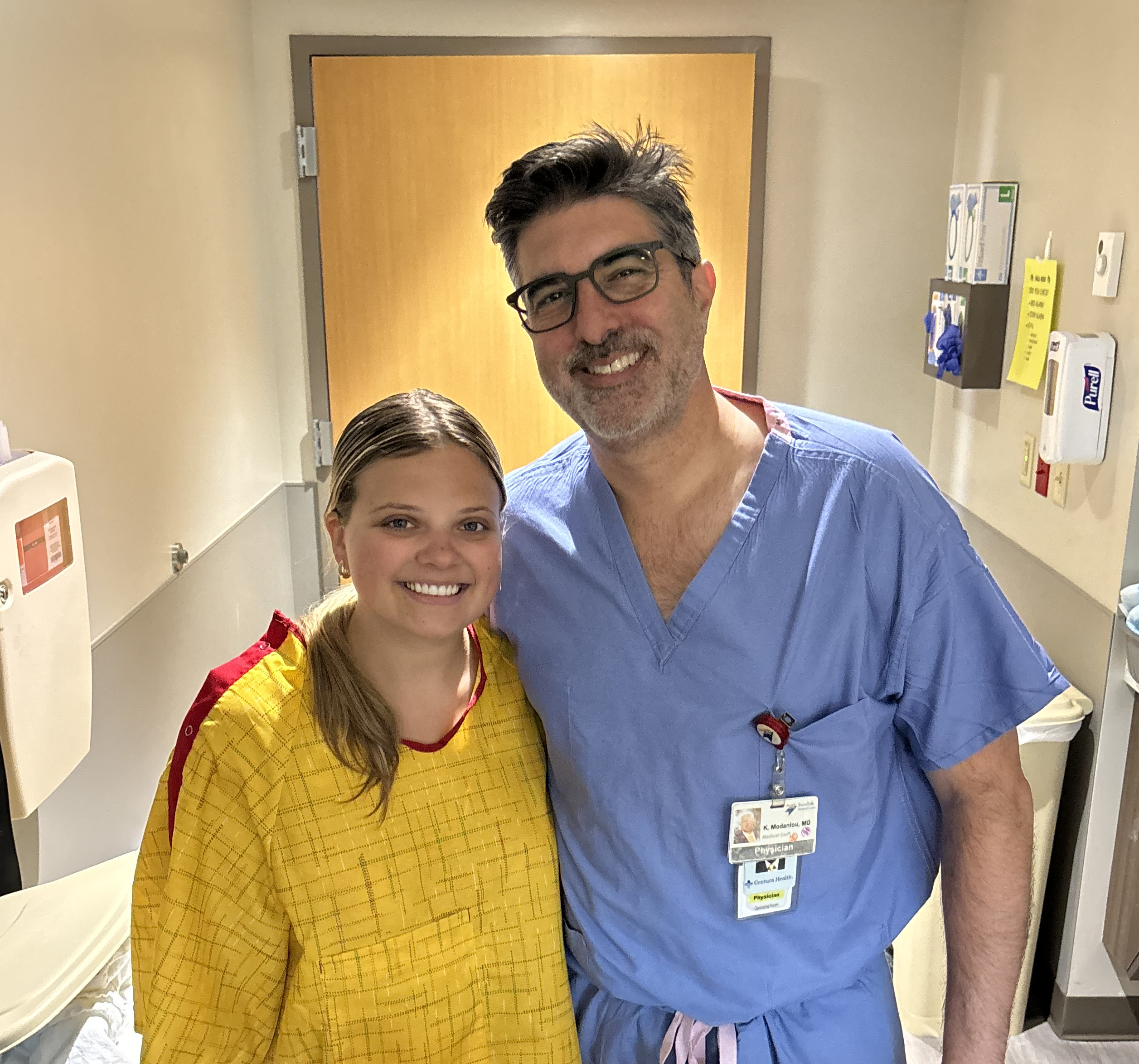 Shauna and Dr. Modanlou smiling.