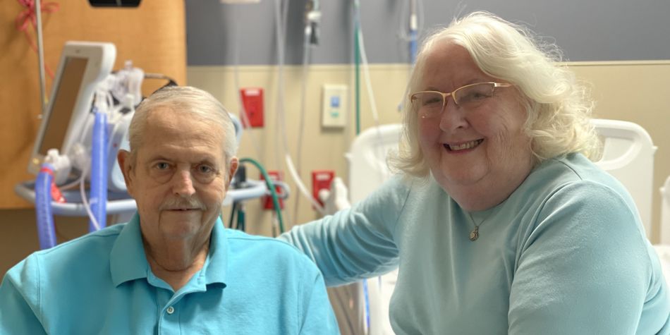 Certified Wound, Ostomy & Continence nurse Patty B. and husband Jim