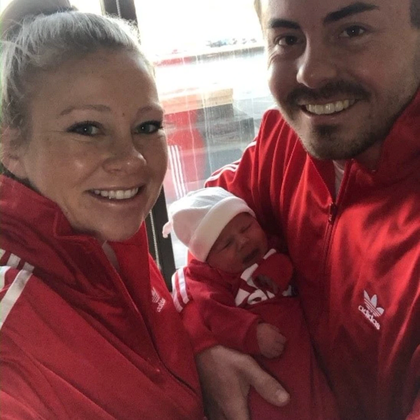 Jessica, Nic, and baby.