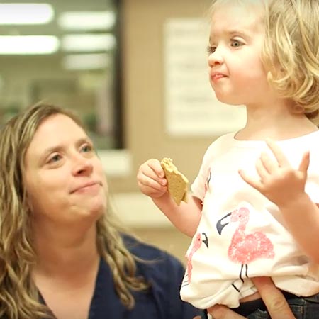 Erin Wilborn and her daughter.