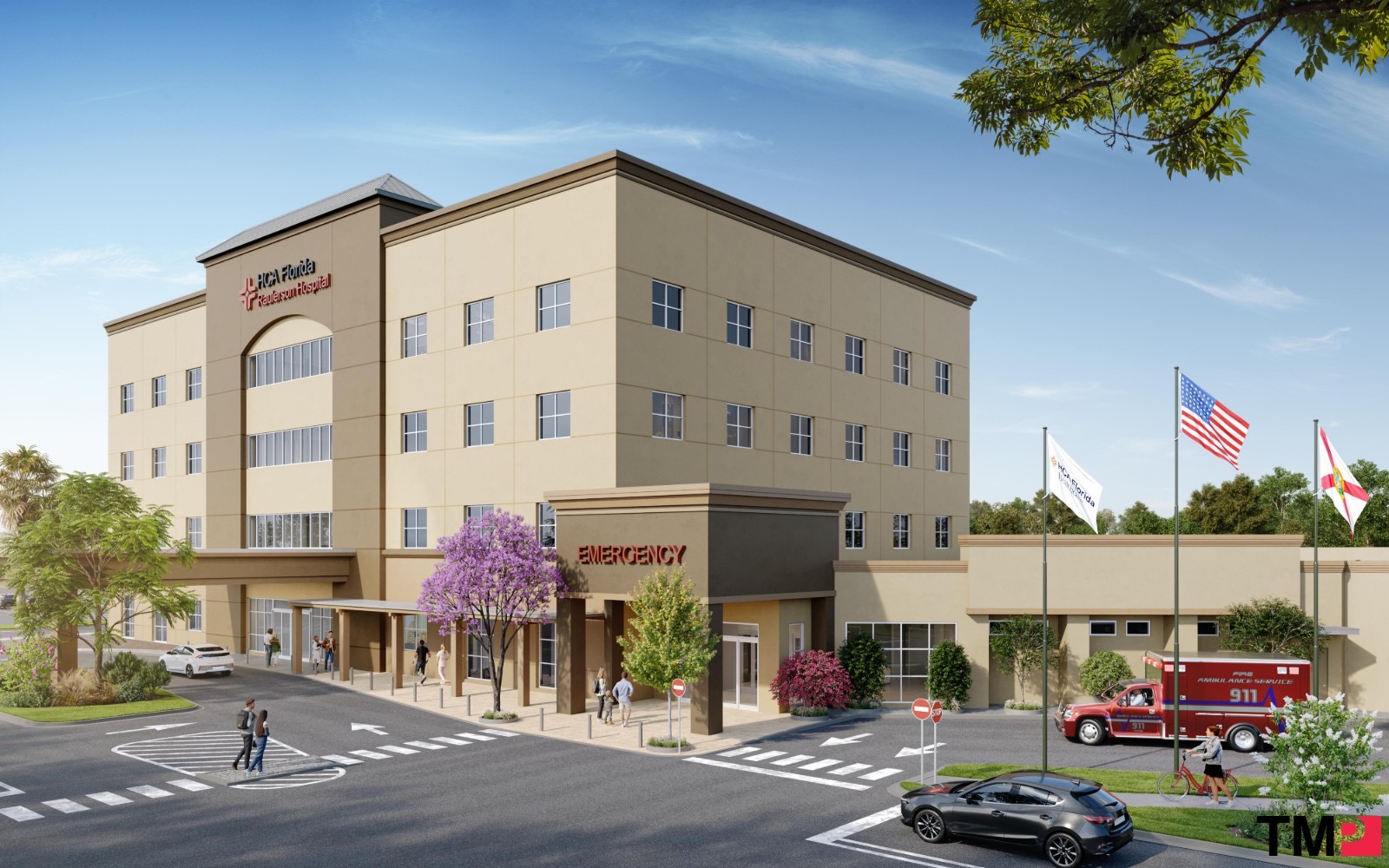 Image rendering of the expanded emergency department at HCA Florida Raulerson Hospital